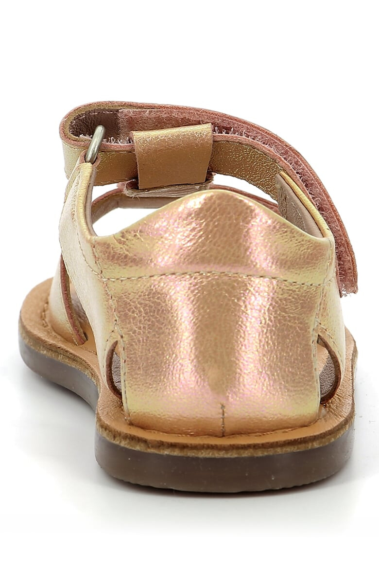 Kickers kids Кожени сандали с велкро - Pepit.bg