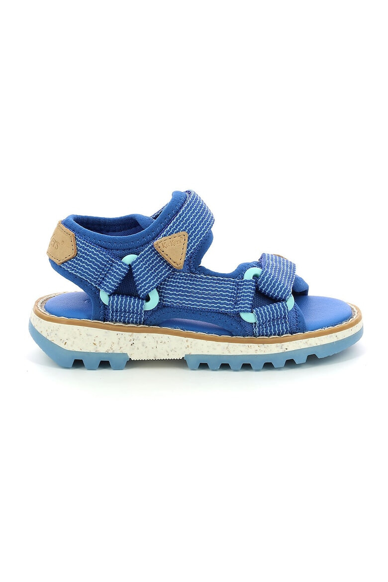 Kickers kids Раирани сандали с велкро - Pepit.bg