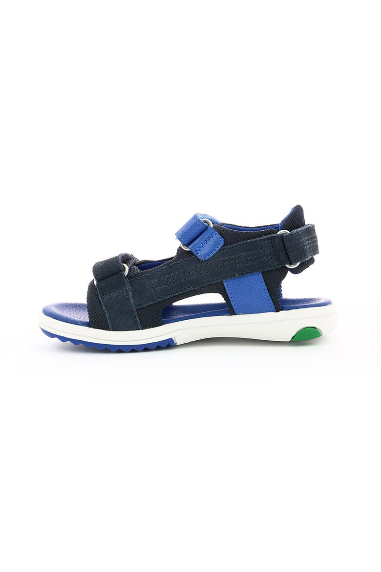 Kickers kids Сандали с велкро и велур - Pepit.bg