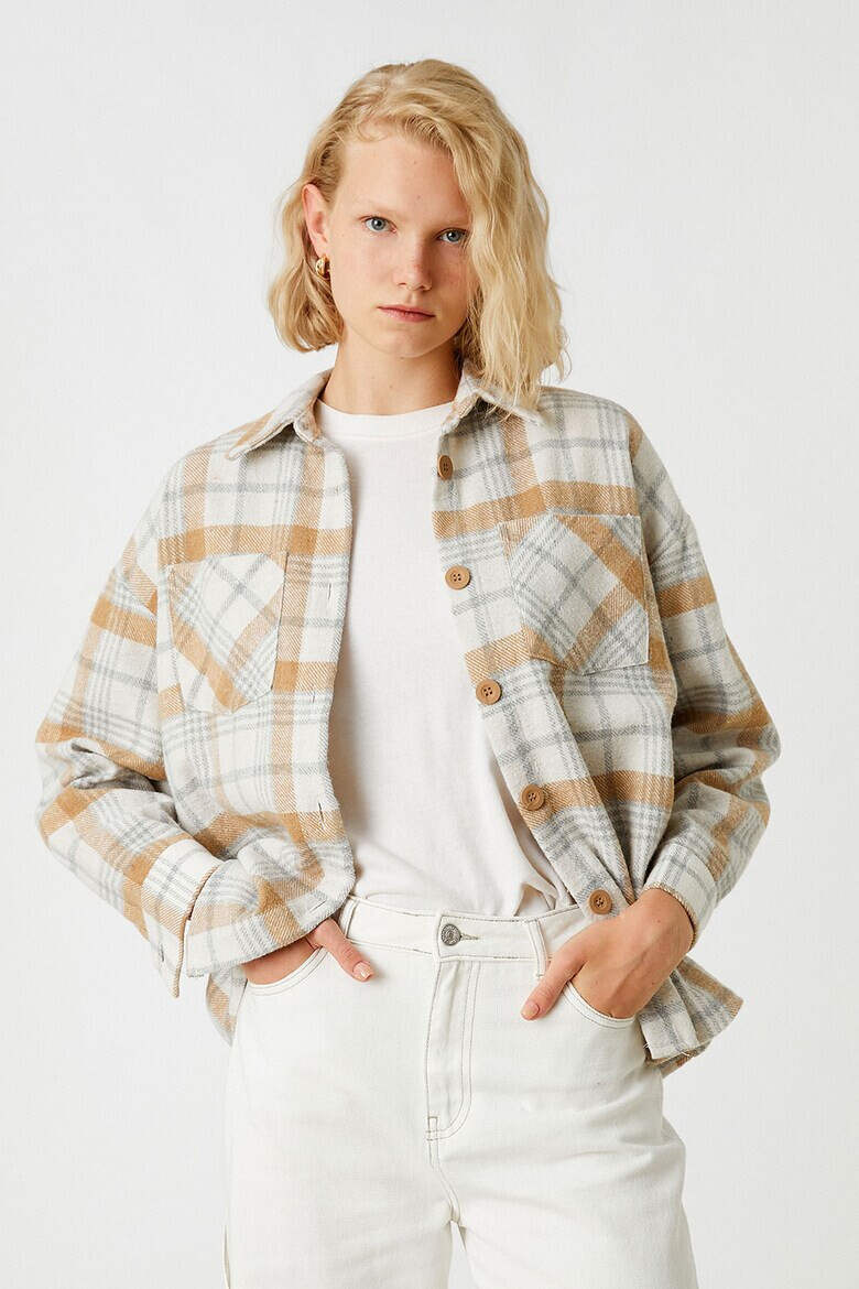KOTON Карирана риза с джоб - Pepit.bg