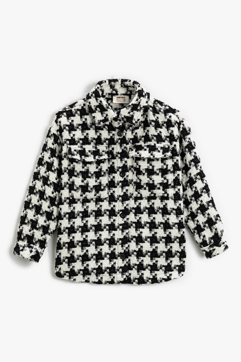 KOTON Пепитена риза с джобове отпред - Pepit.bg