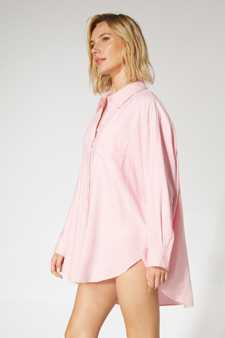 KOTON Уголемена риза с лен - Pepit.bg