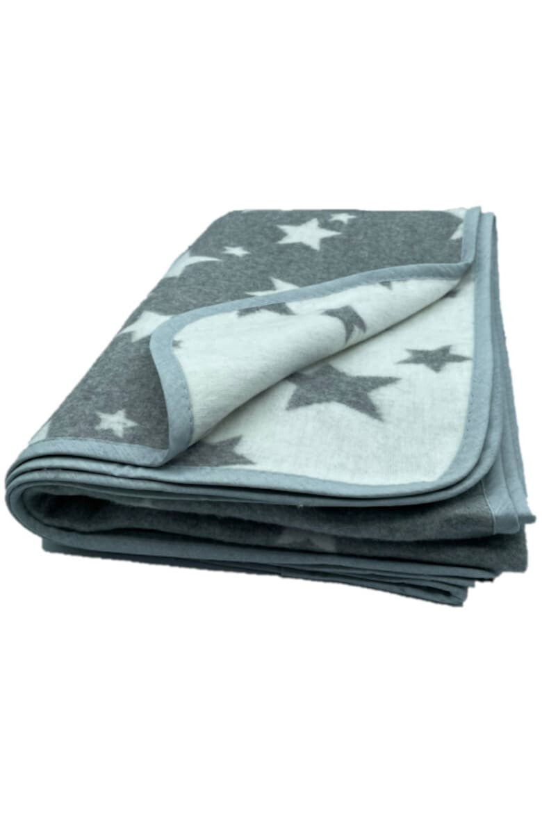 Kring Одеяло Grey Stars 110X140 см 220 гр/м2 Памук 50% Полиестер 50% Сив - Pepit.bg