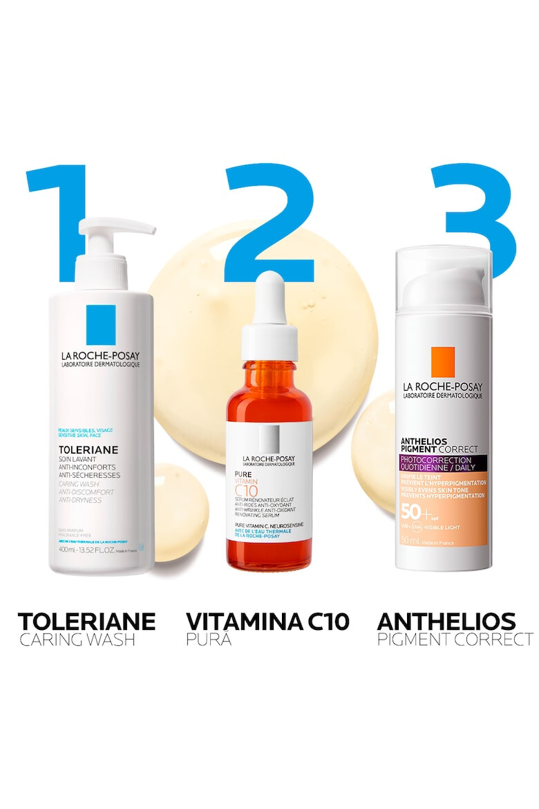 La Roche-Posay Слънцезащитен крем за лице с цвят La Roche Posay-Anthelios Pigment Correct SPF 50 - С действие против пигментни петна - Light shade - 50 мл - Pepit.bg