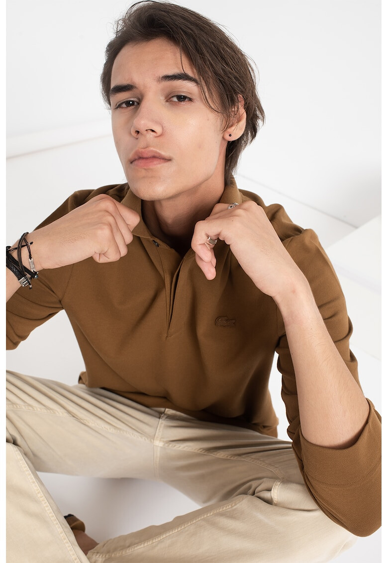 Lacoste Блуза от пике с яка и лого - Pepit.bg
