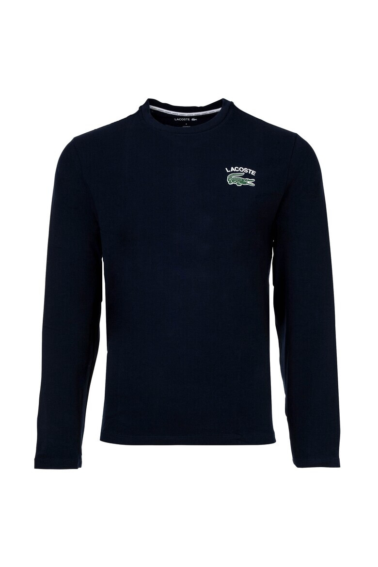 Lacoste Блуза с овално деколте с лого - Pepit.bg