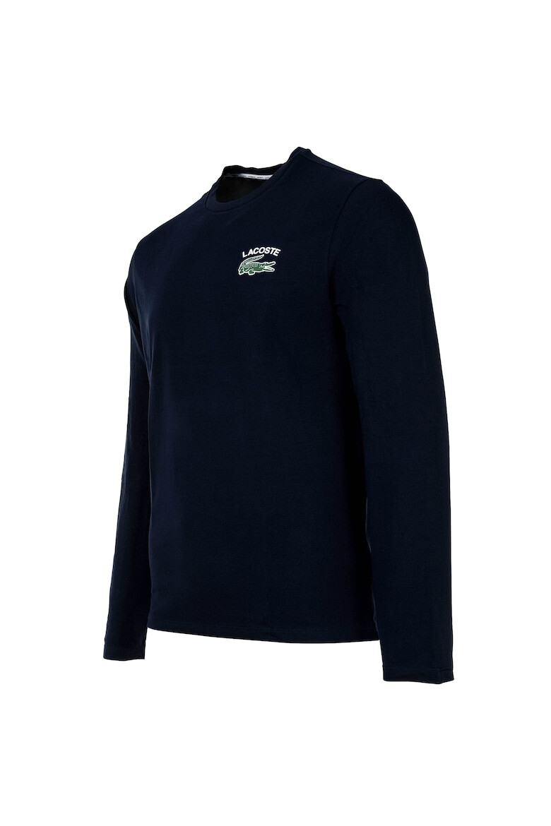 Lacoste Блуза с овално деколте с лого - Pepit.bg