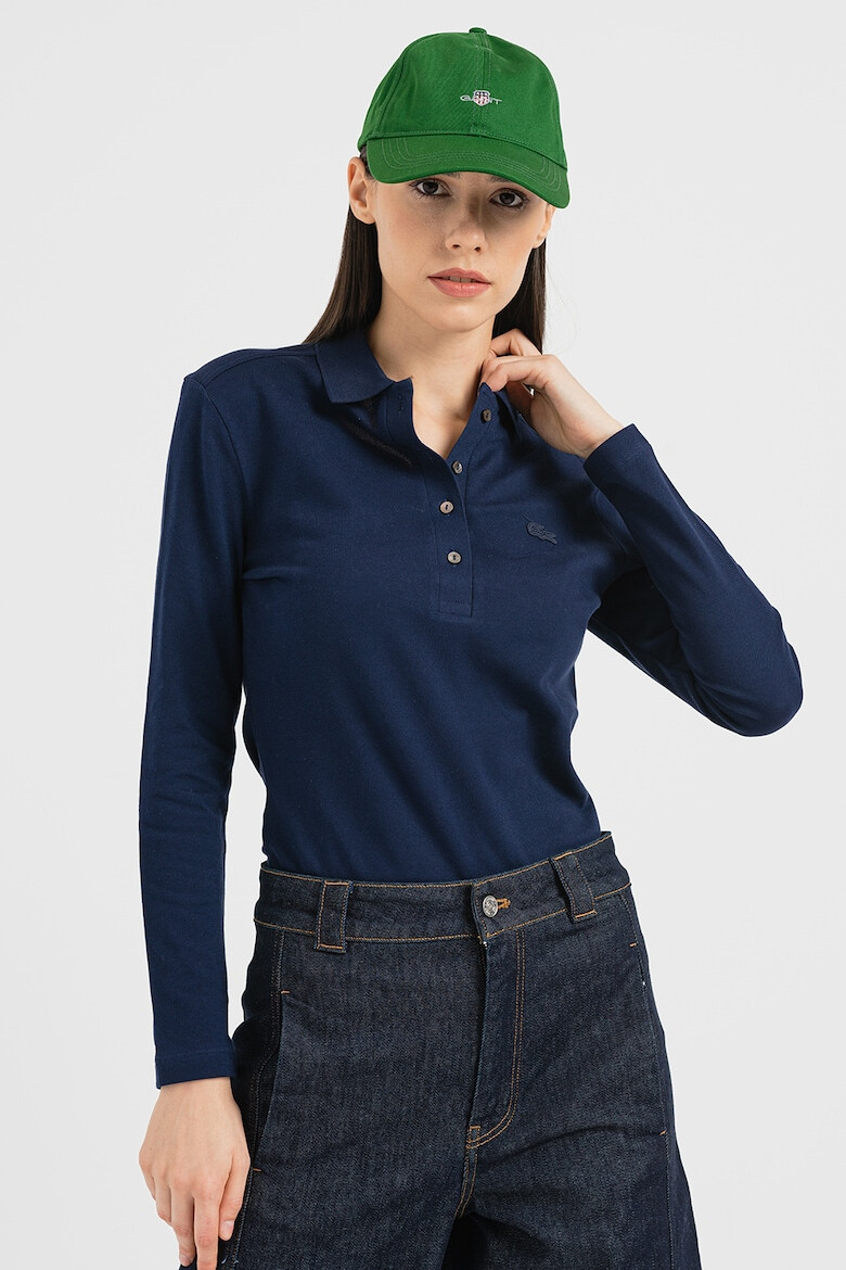 Lacoste Блуза с памук с яка - Pepit.bg