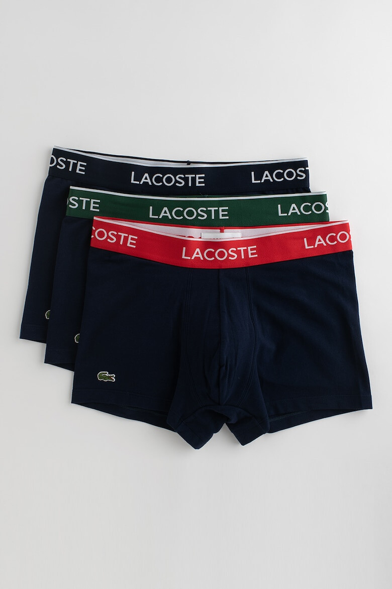 Lacoste Боксерки с лого на талията - 3 чифта - Pepit.bg