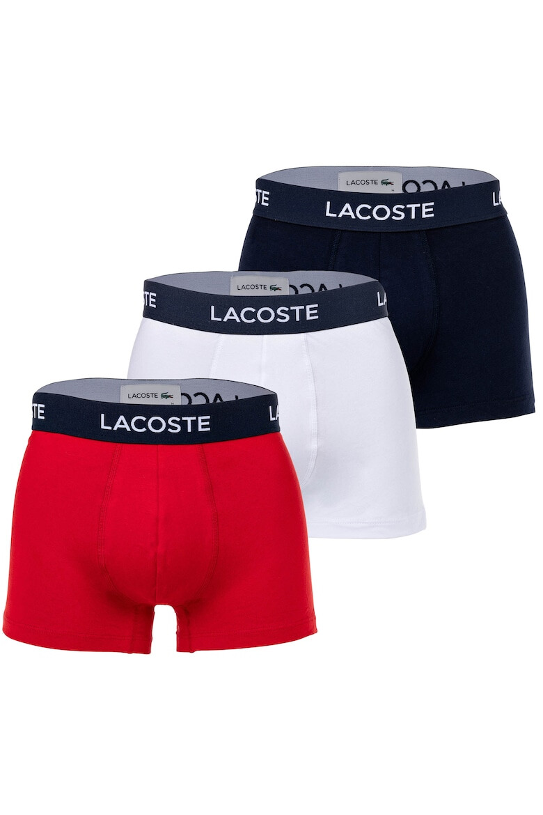 Lacoste Боксерки с лого на талията - 3 чифта - Pepit.bg