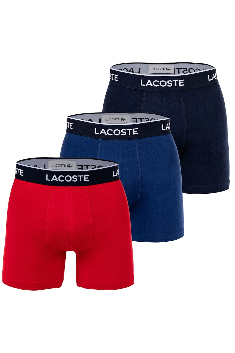 Lacoste Боксерки с лого на талията - 3 чифта - Pepit.bg