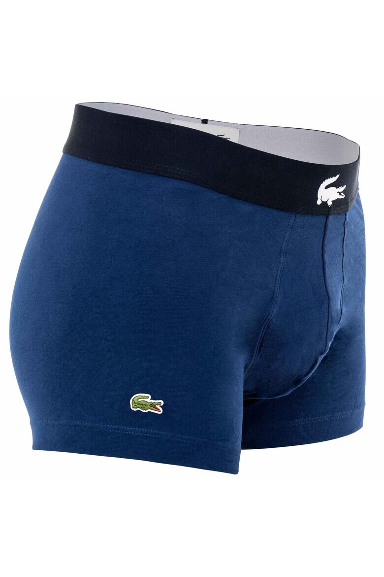 Lacoste Боксерки с памук с лого - 3 чифта - Сив/Тъмносин - Pepit.bg