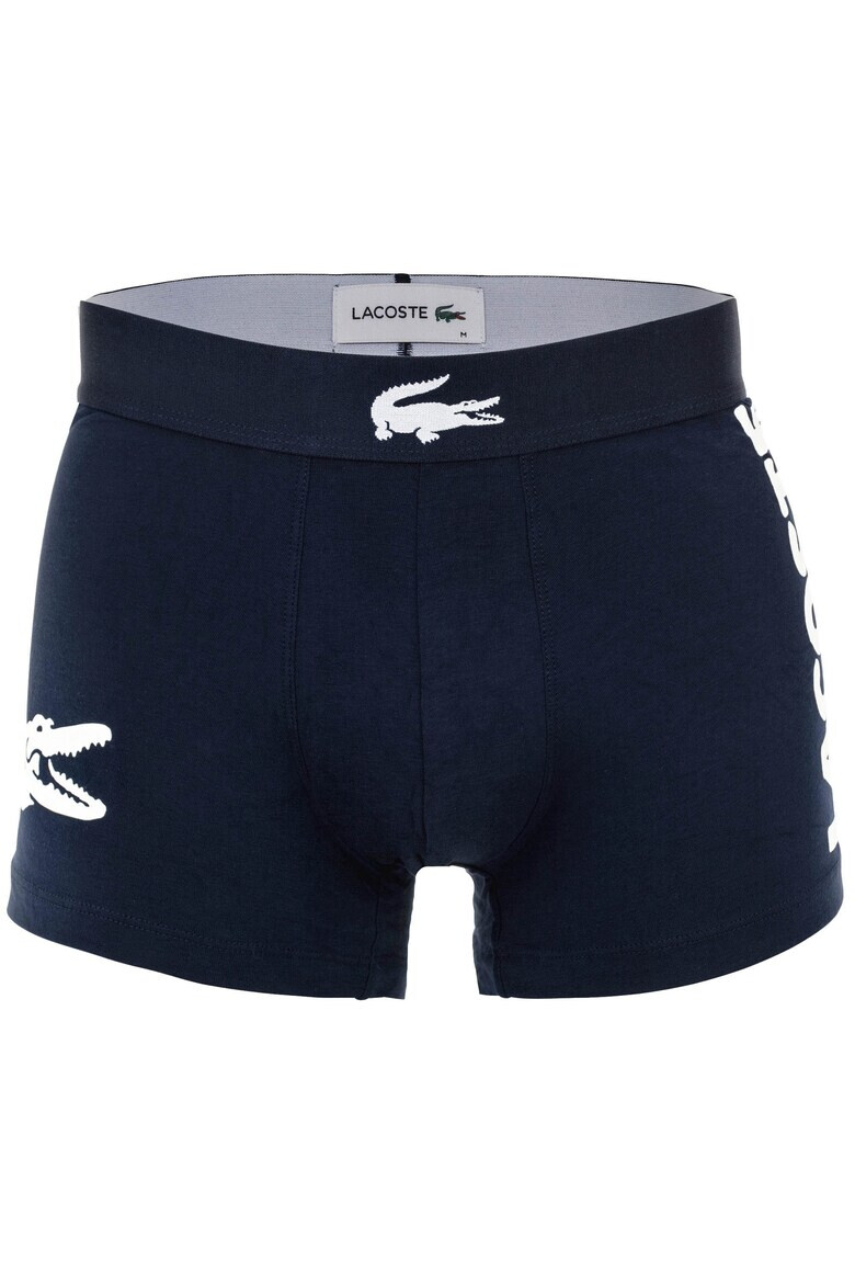 Lacoste Боксерки с памук с лого - 3 чифта - Сив/Тъмносин - Pepit.bg