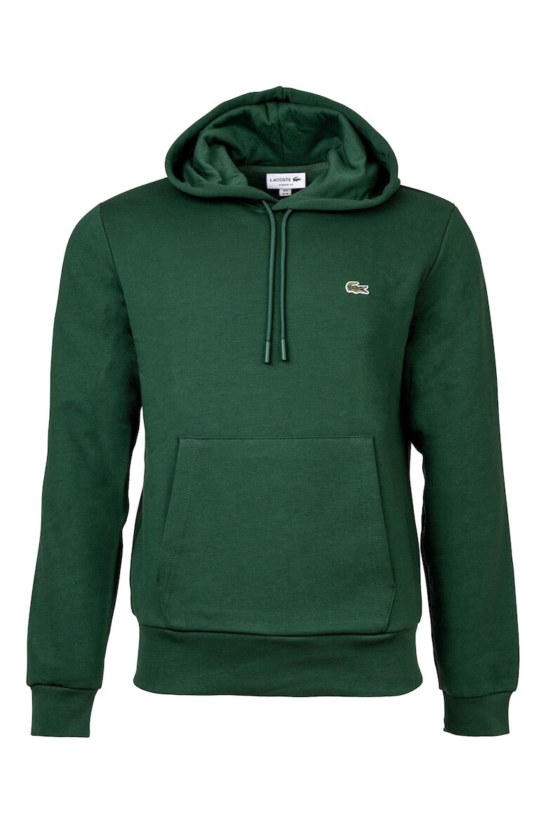 Lacoste Худи с джоб кенгуру - Зелен - Pepit.bg