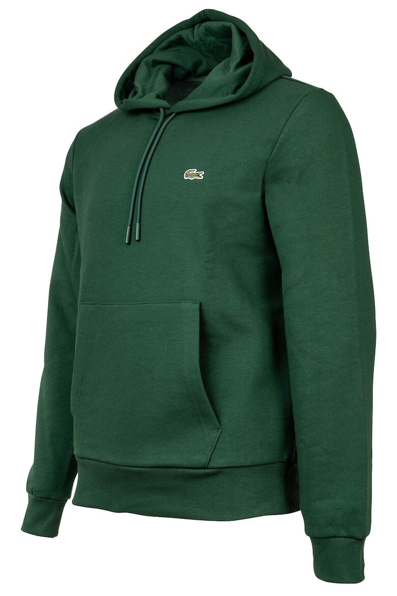 Lacoste Худи с джоб кенгуру - Зелен - Pepit.bg