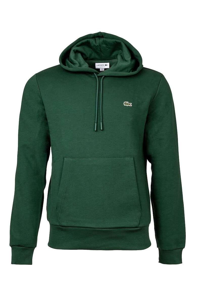 Lacoste Худи с джоб кенгуру - Зелен - Pepit.bg