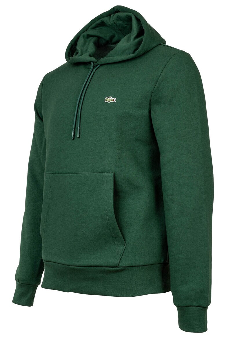 Lacoste Худи с джоб кенгуру - Зелен - Pepit.bg