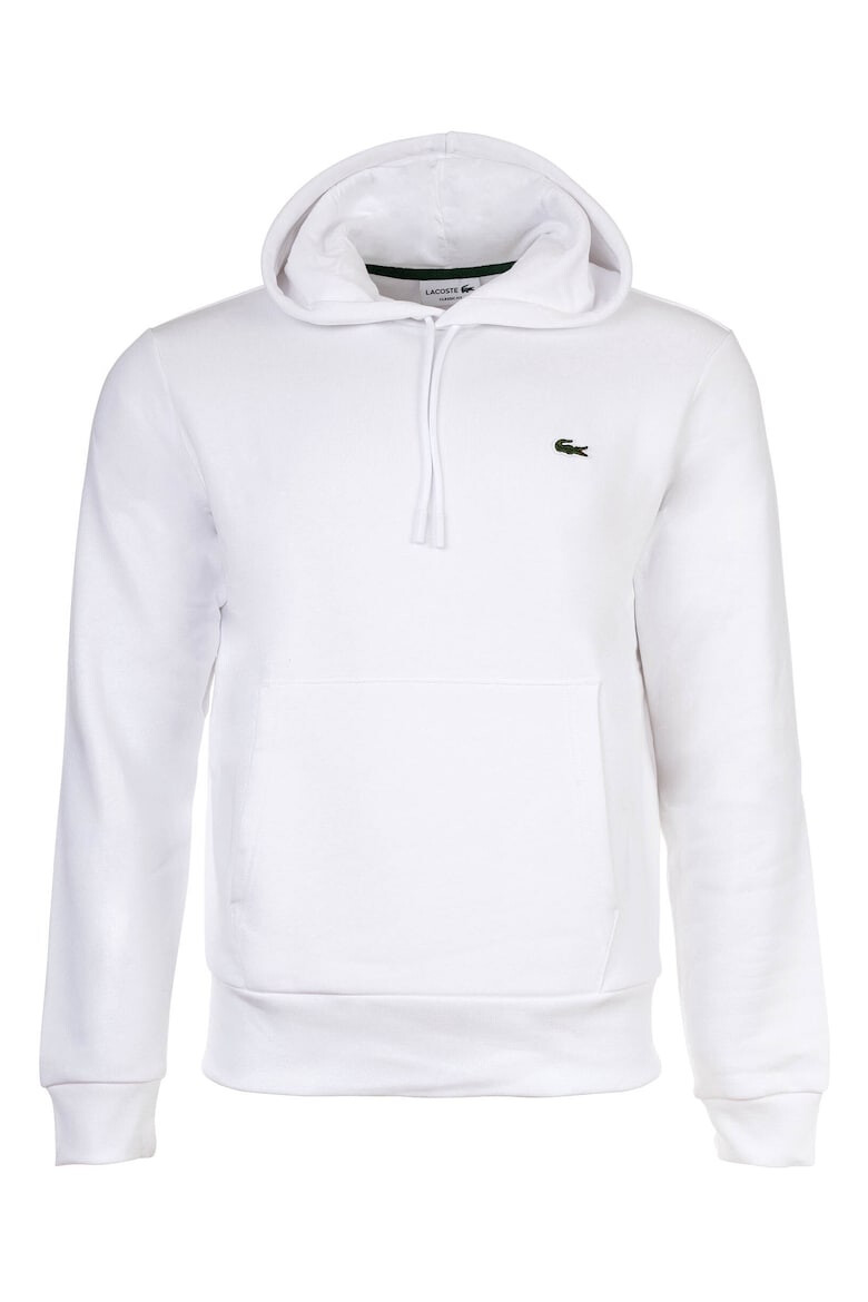 Lacoste Худи с джоб кенгуру - Бял - Pepit.bg