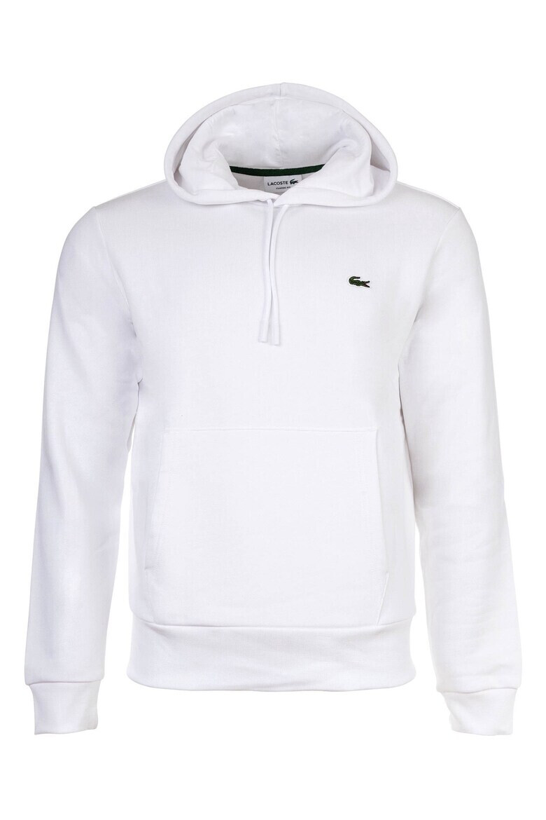 Lacoste Худи с джоб кенгуру - Бял - Pepit.bg