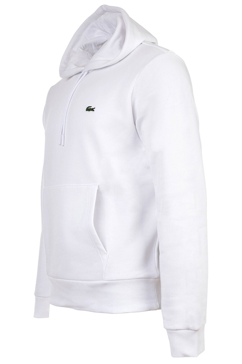 Lacoste Худи с джоб кенгуру - Бял - Pepit.bg