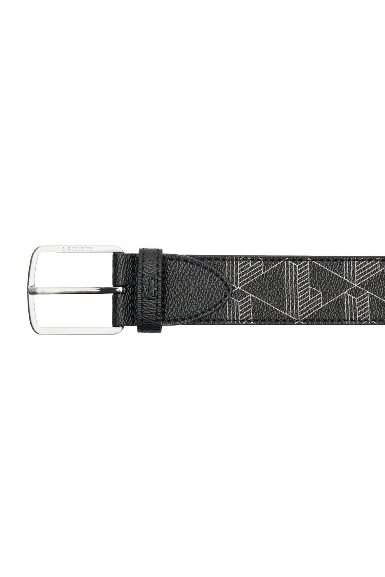 Lacoste Колан с десен - Черен - Pepit.bg