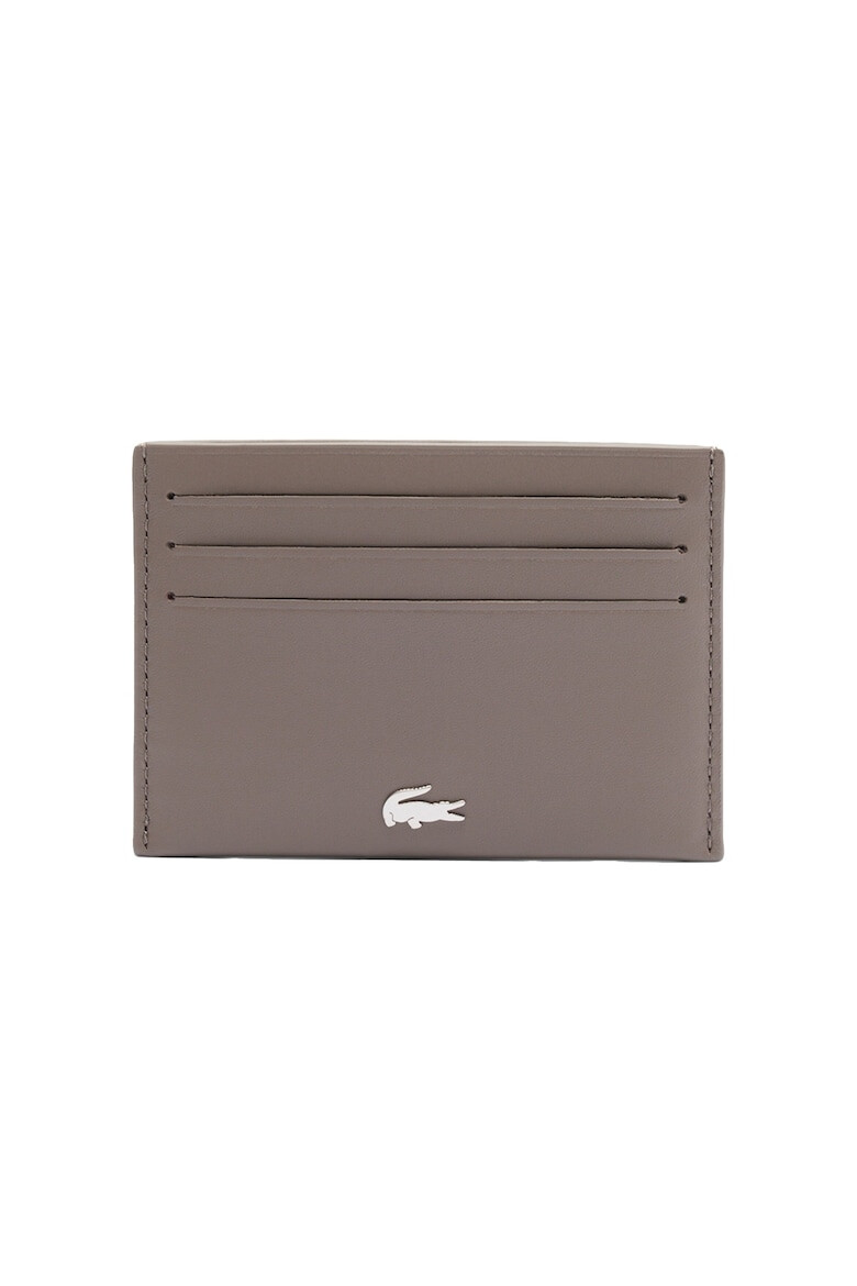Lacoste Кожен калъф за карти - Сиво-кафяв - Pepit.bg