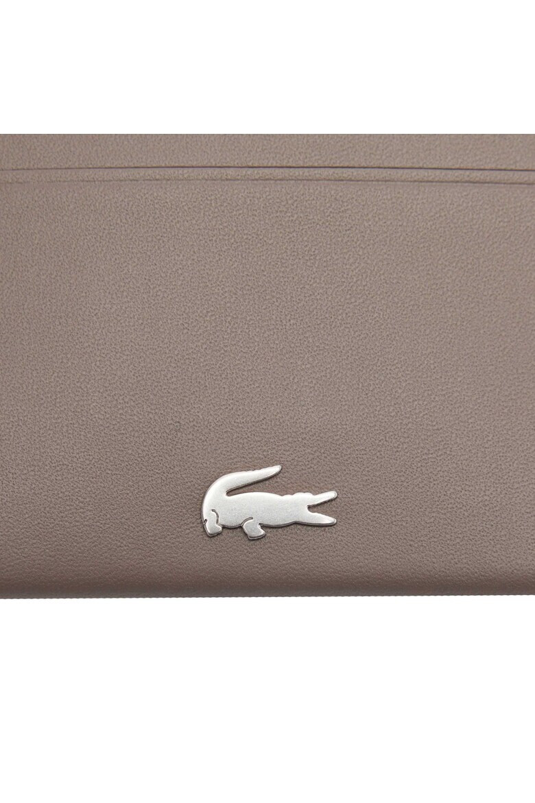 Lacoste Кожен калъф за карти - Сиво-кафяв - Pepit.bg