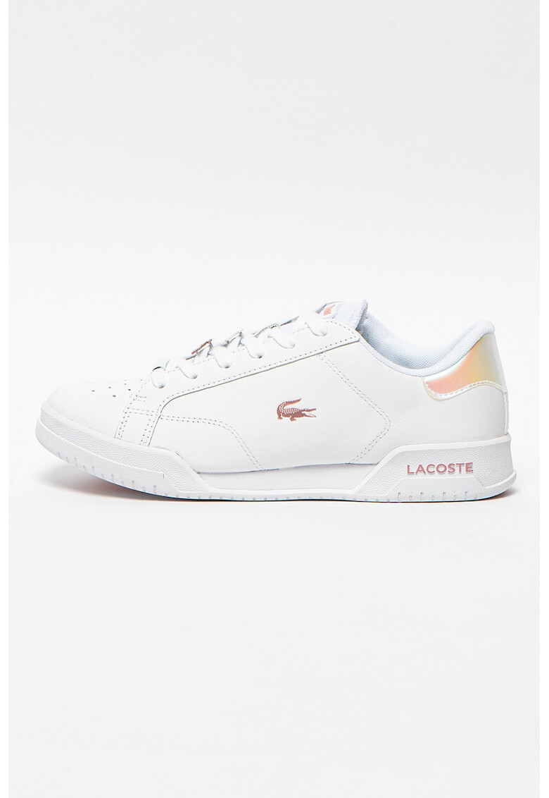 Lacoste Кожени спортни обувки Twin Serve с лого - Pepit.bg