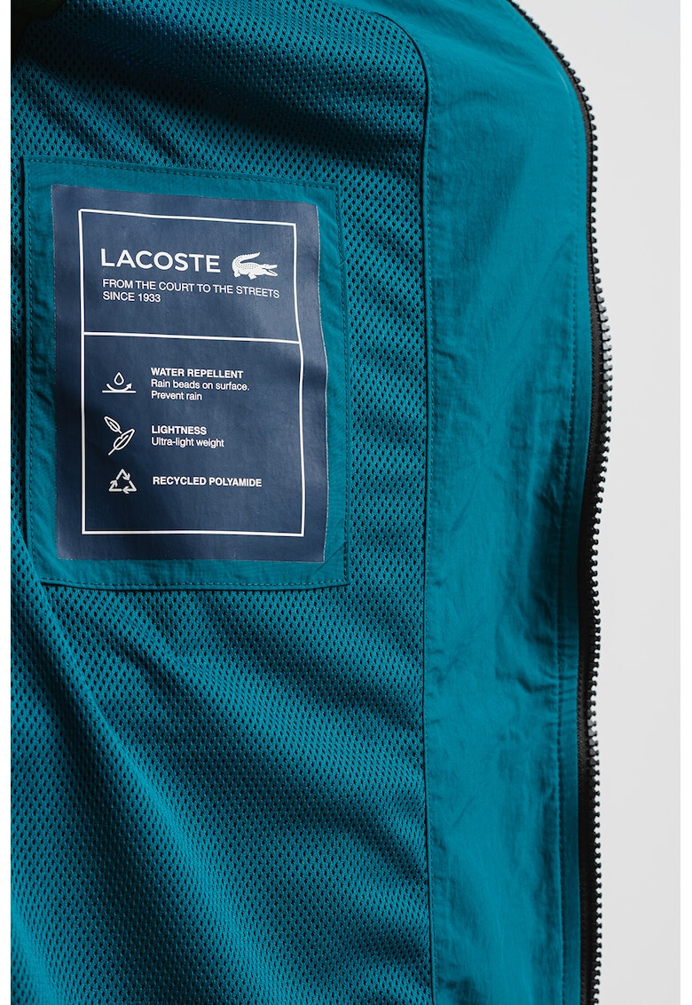 Lacoste Непромокаемо яке Heritage с цветен блок - Pepit.bg