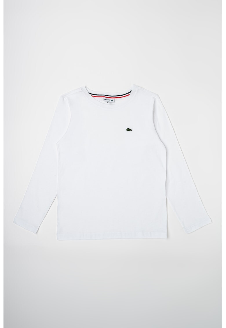 Lacoste Памучна блуза с бродирано лого - Pepit.bg