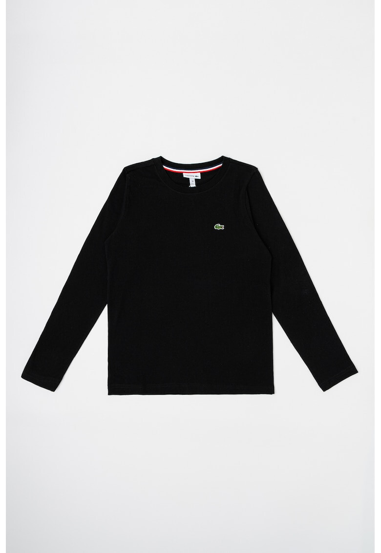 Lacoste Памучна блуза с бродирано лого - Pepit.bg