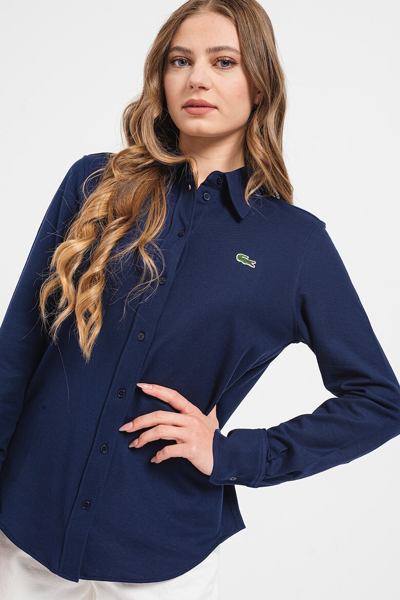 Lacoste Памучна риза с лого - Pepit.bg