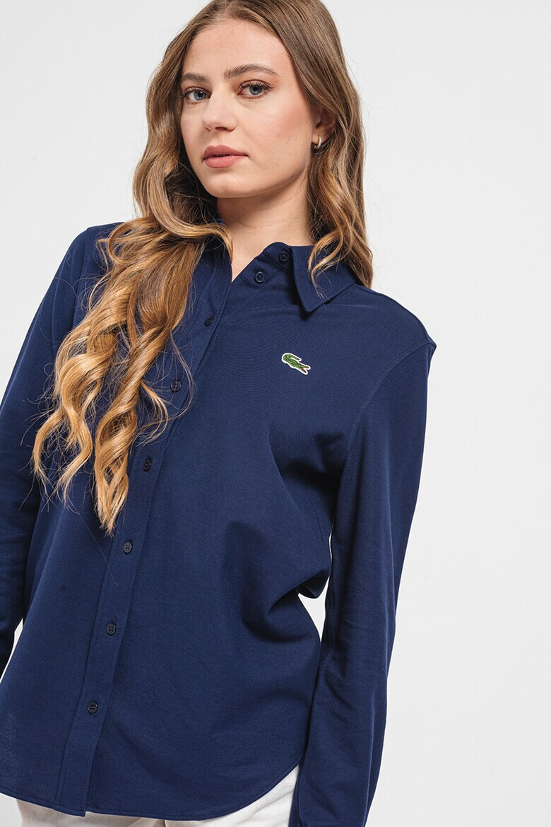Lacoste Памучна риза с лого - Pepit.bg