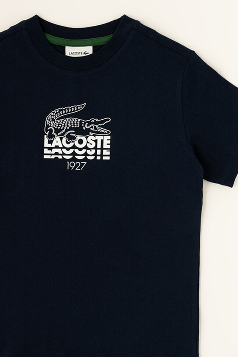 Lacoste Памучна тениска на лога - Pepit.bg