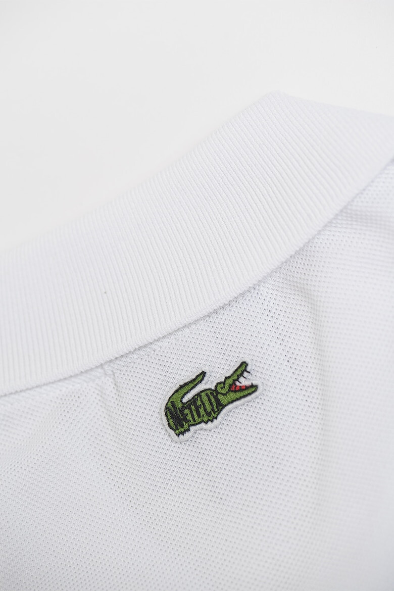 Lacoste Памучна тениска с яка и пике ефект - Pepit.bg