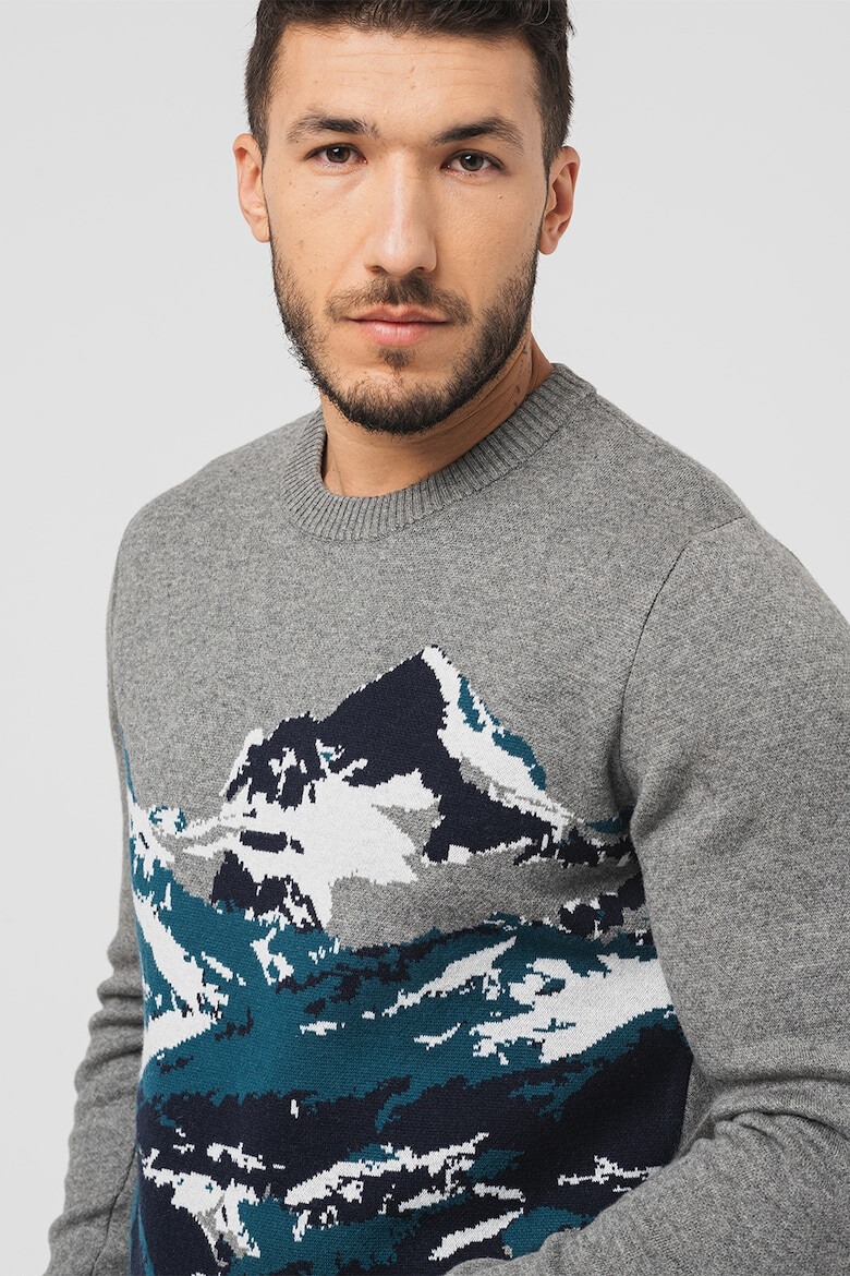 Lacoste Пуловер с вълна и принт - Pepit.bg
