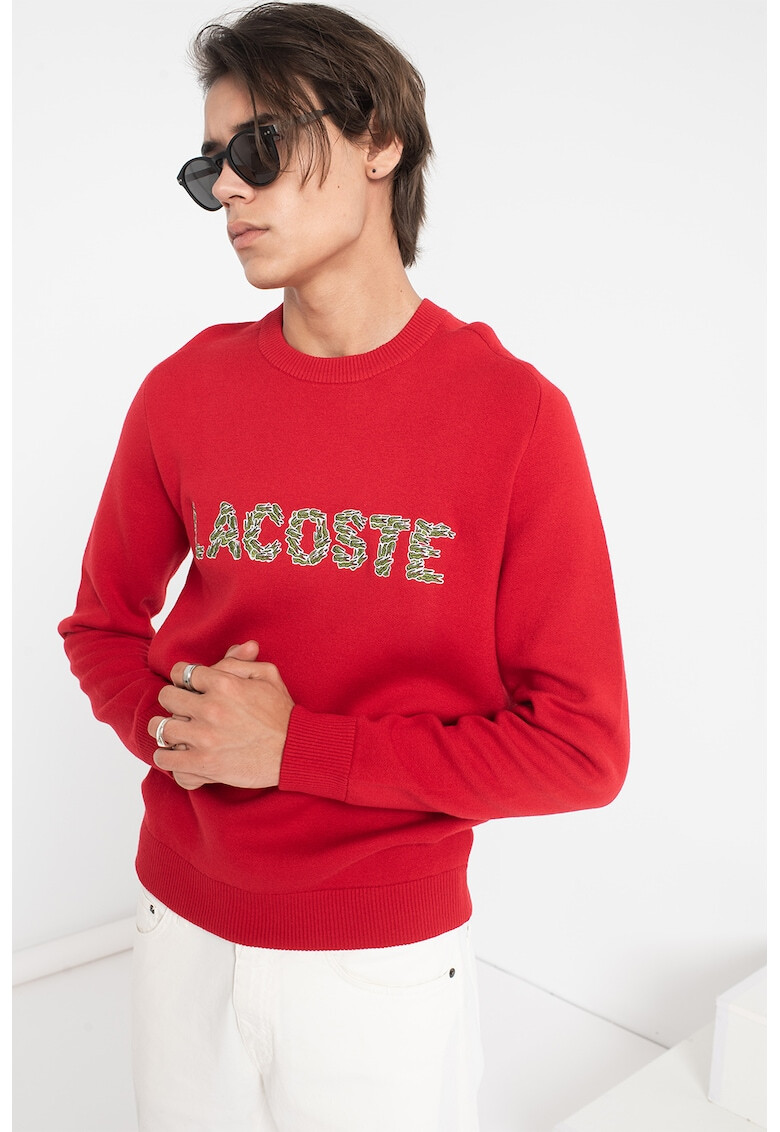 Lacoste Пуловер с вълна с бродирано лого - Pepit.bg