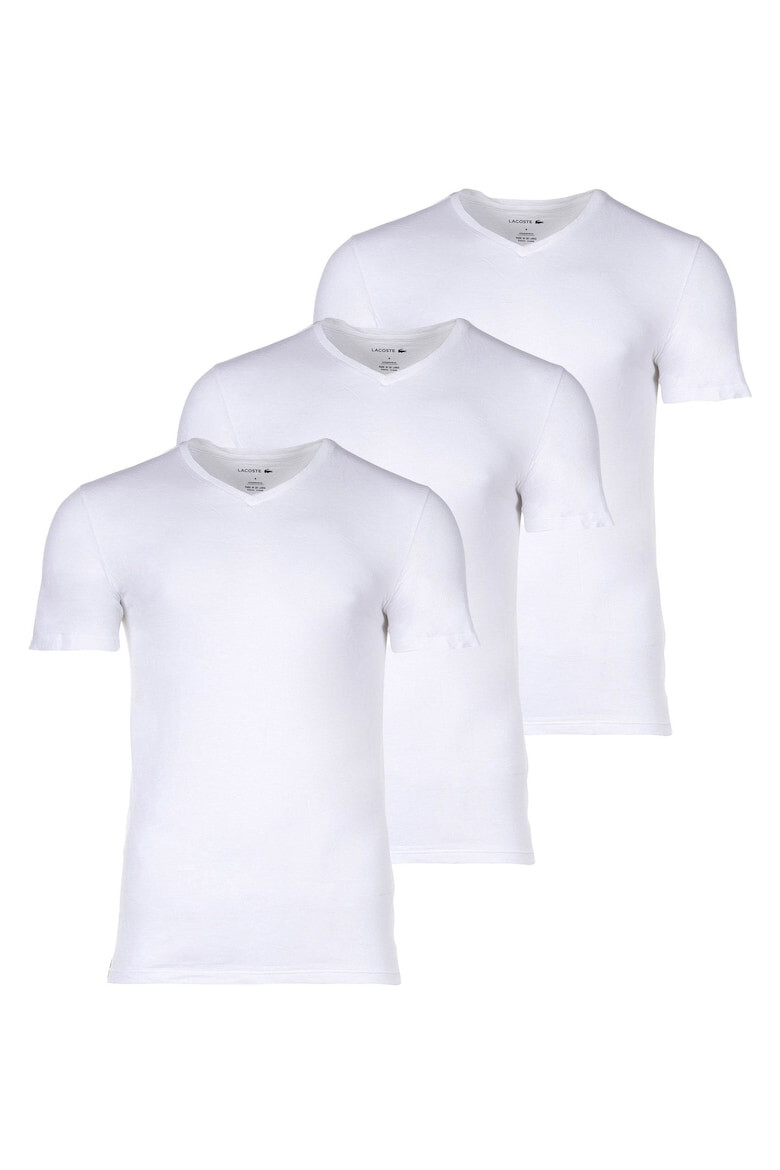 Lacoste Шпиц слим тениска - 3 броя - Pepit.bg