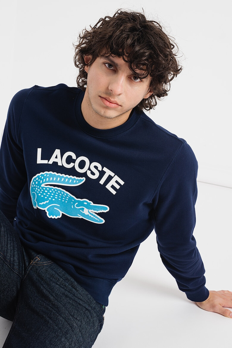 Lacoste Суитшърт от памук на лога - Pepit.bg