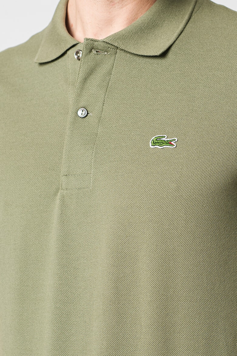 Lacoste Тениска от пике с яка и лого - Pepit.bg