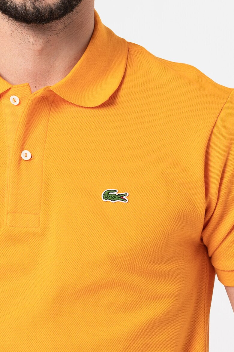 Lacoste Тениска с яка и бродирано лого - Pepit.bg