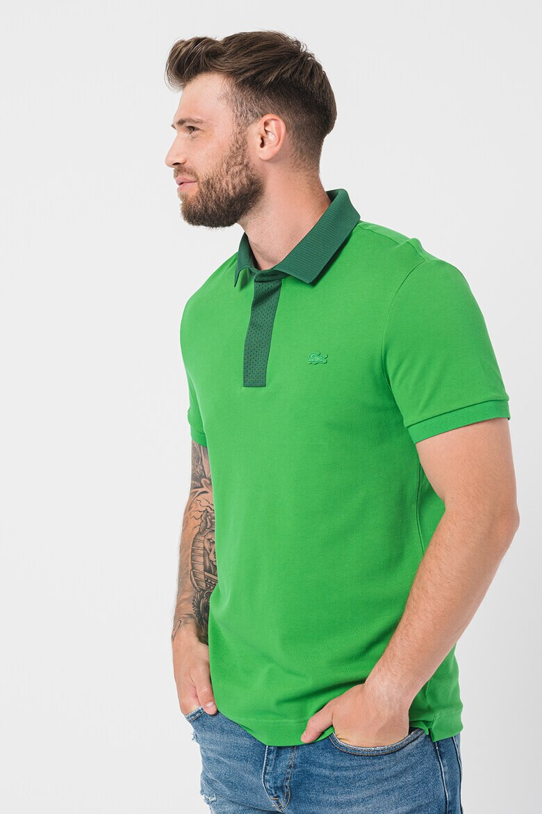 Lacoste Тениска с контрастна яка - Pepit.bg