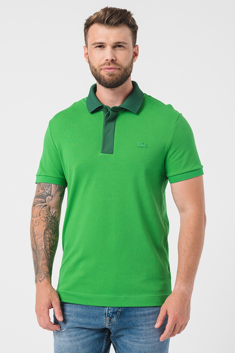 Lacoste Тениска с контрастна яка - Pepit.bg