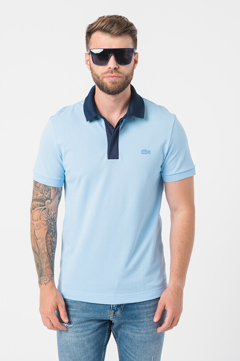 Lacoste Тениска с контрастна яка - Pepit.bg