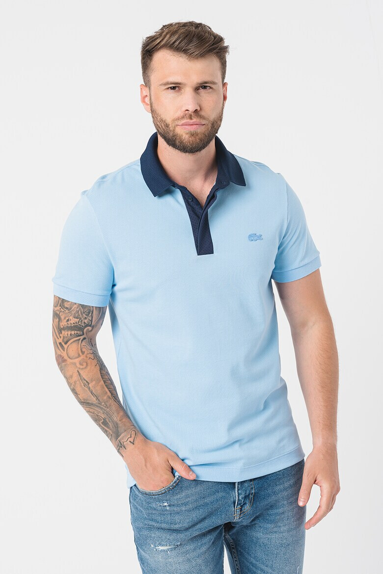 Lacoste Тениска с контрастна яка - Pepit.bg