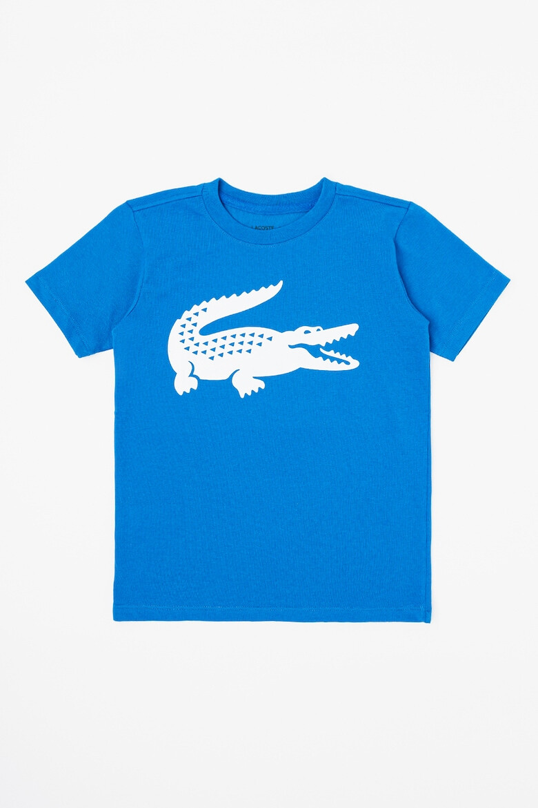 Lacoste Тениска с овално деколте и лого - Pepit.bg