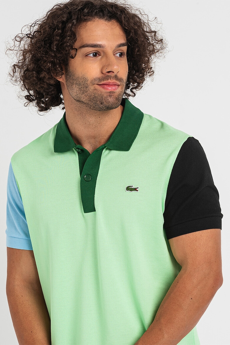 Lacoste Тениска с цветен блок и яка - Pepit.bg