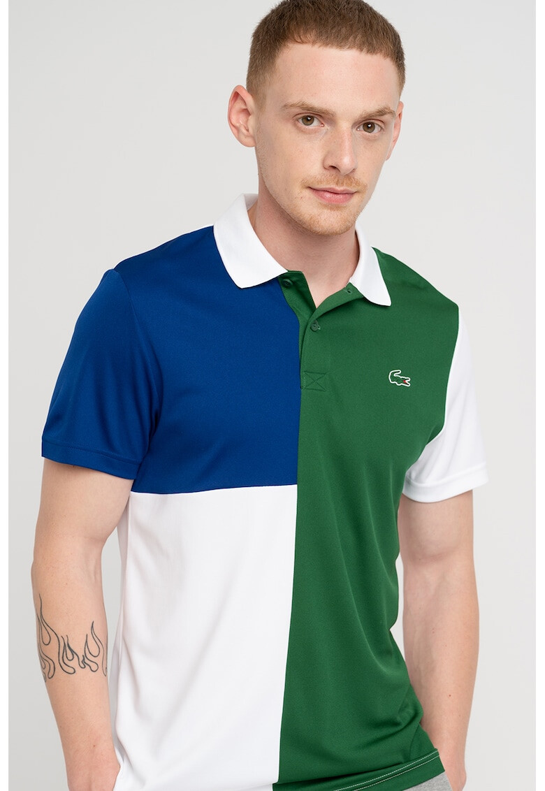 Lacoste Тениска с яка и цветен блок - Pepit.bg