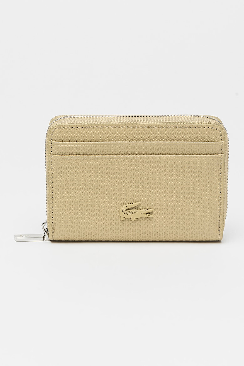 Lacoste Унисекс кожено портмоне с цип - Pepit.bg