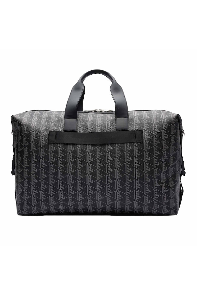 Lacoste Унисекс сак Weekender с монограми - Черен/Сив - Pepit.bg